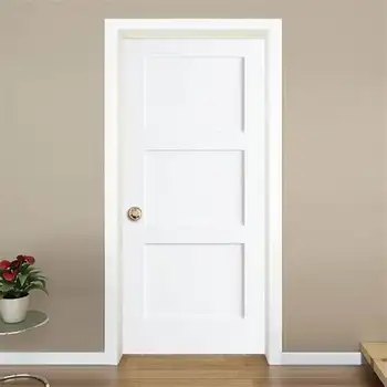 White Solid Custom Wood Interior Doors Kitchen Room Swinging Custom Wood Interior Doors Kitchen Room