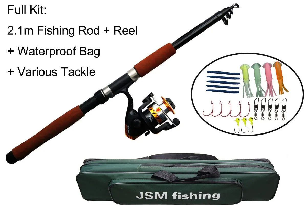 Ocean Fishing Kit And Pole : Buy 15pcs 2 7m Fishing Rod Reel Combos ...
