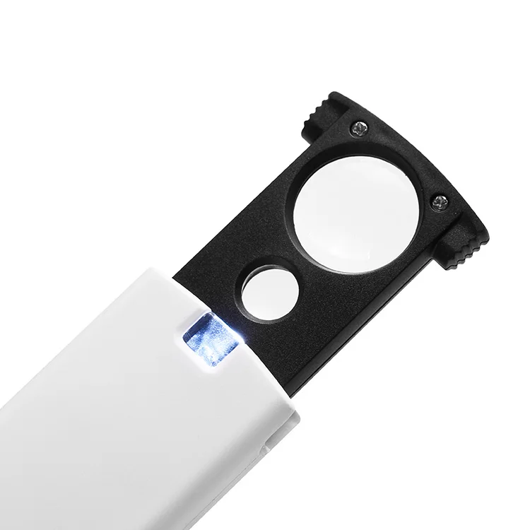 20x 45x Dual Lens Portable Handheld Mini Led Lens Pocket Microscope