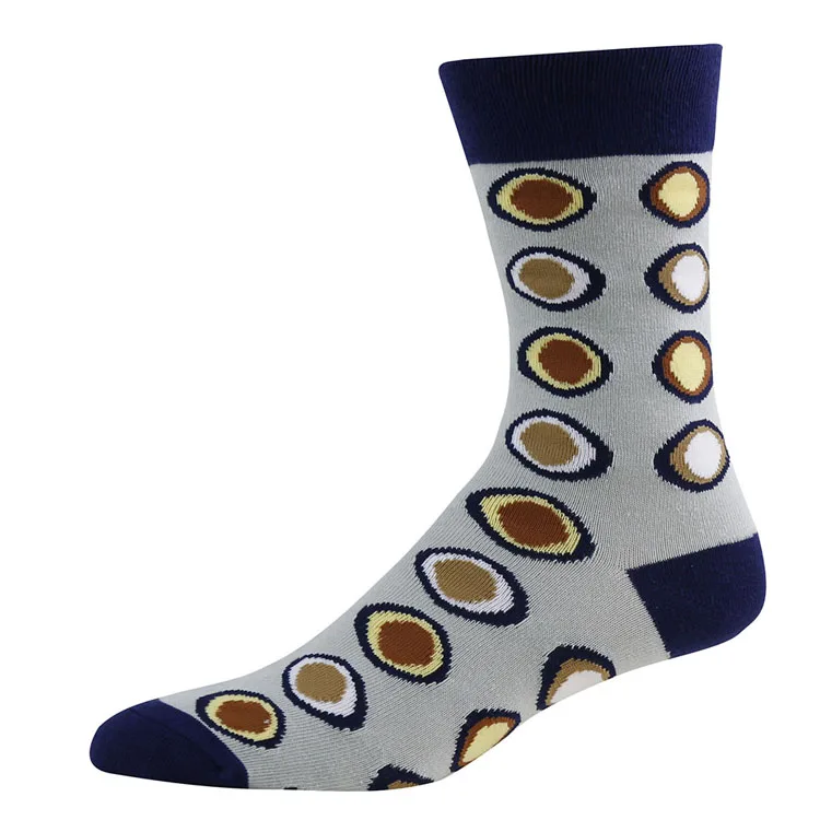 Fancy private label custom cotton dress man sock