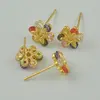 stud earrings with crystals/post the most fasion in May