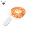 6 Pack Battery Operated Slim Button CR2032 Copper Wire Warm White LED Fairy String Lights