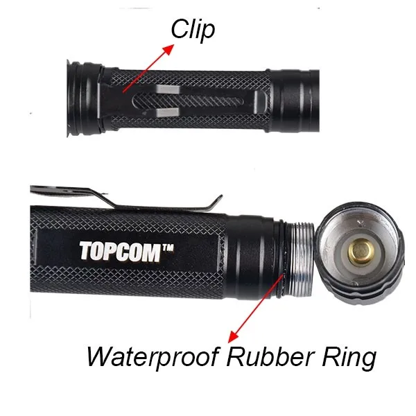 High Power 1800 Lumen Zoomable XM-L T6 LED Torch Zoom Lamp Flashlight