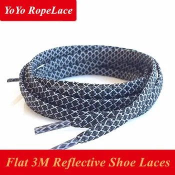 flat reflective laces