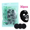 Cosmetic makeup tool disposable face sheet mask black bamboo charcoal diy compressed facial mask