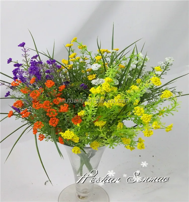 Dernières Belles Fleurs En Plastique Artificielles Bouquets De Fleurs Pour La Décoration De Fête De Mariage Buy Vraies Fleurs Tactilesbouquet De