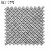 Custom fish scale tile design backsplash mosaic fan shape tile kitchen