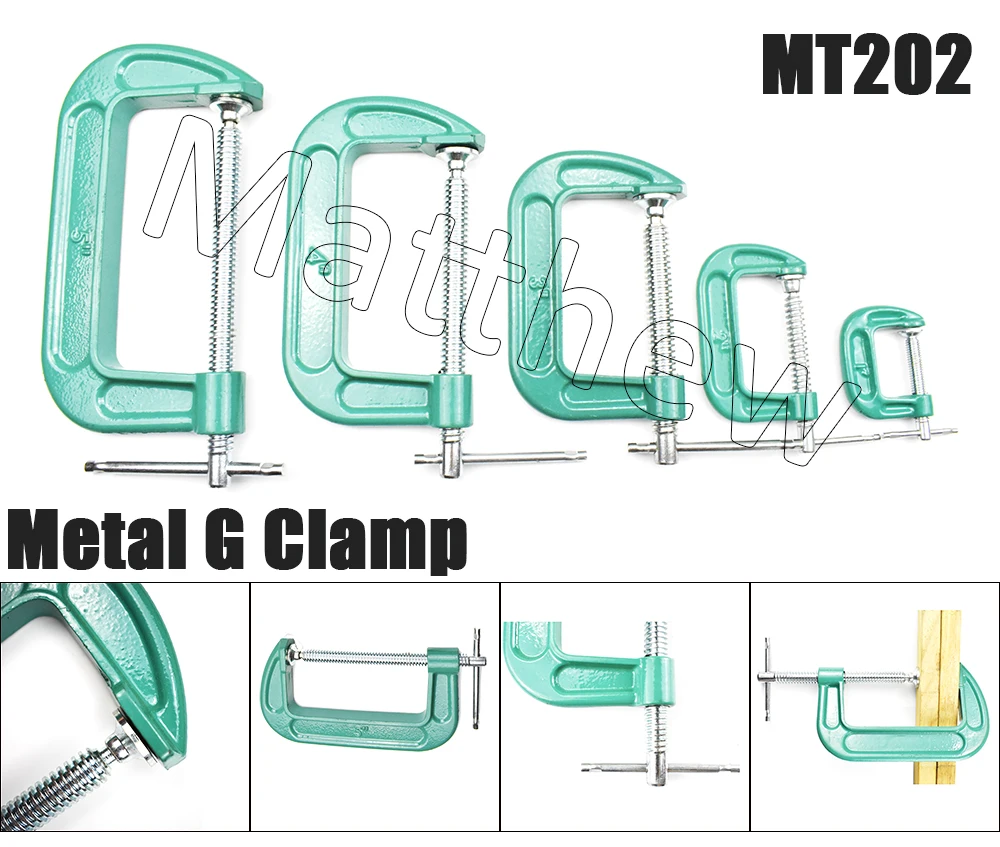 Details about   Cast Iron G Clamps 50 75 100 150MM 2" 3" 4" 6" Woodworking Welding