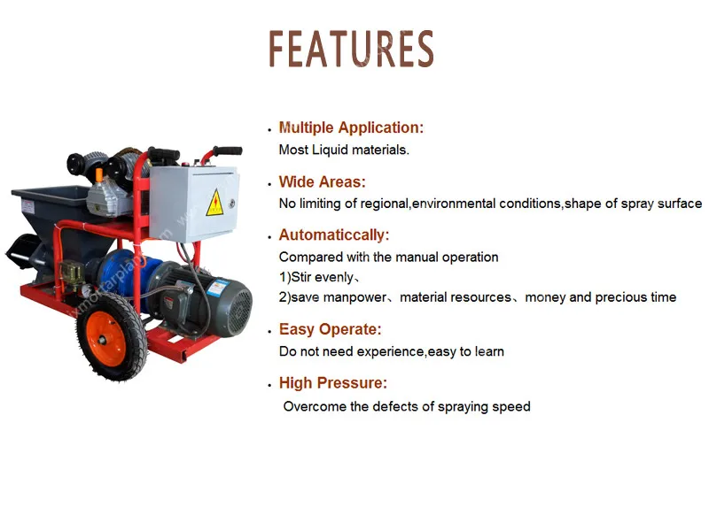 High Quality Mini  Mortar Spraying Plaster Machine for sale