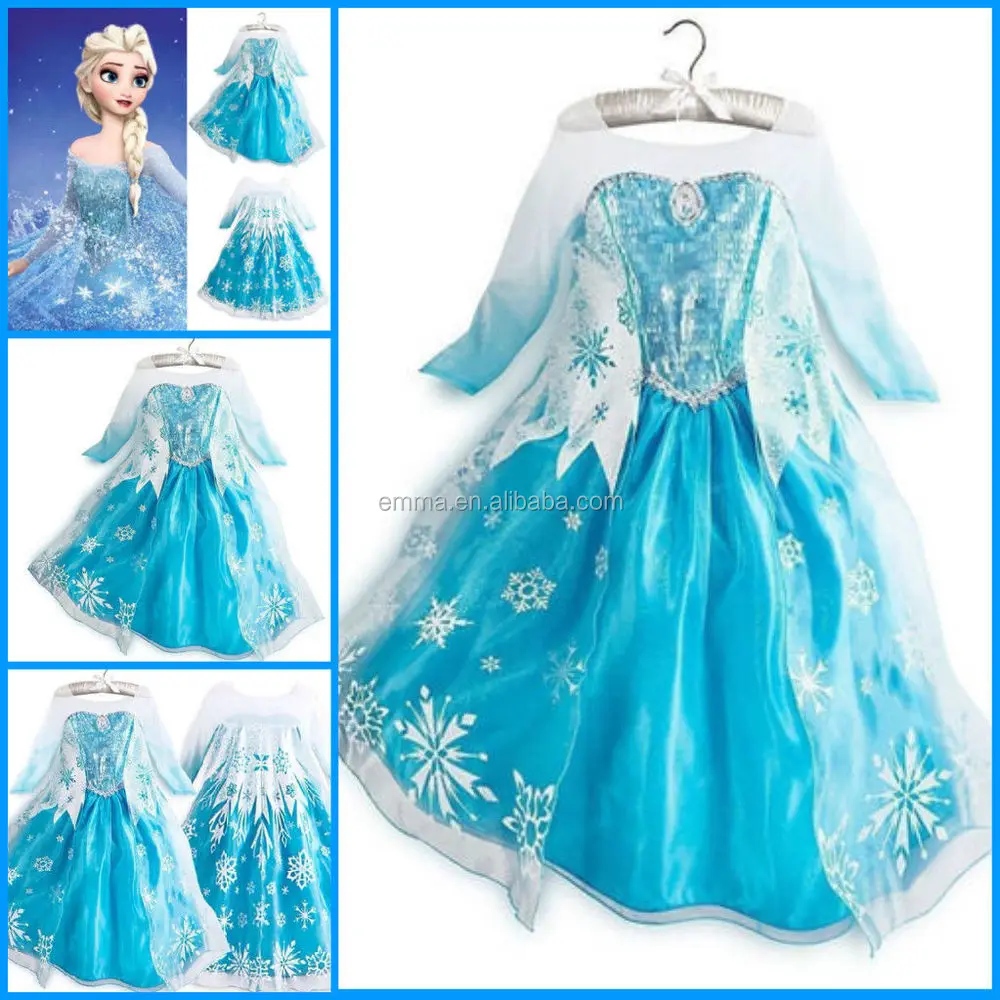 Frozen Elsa Princess Dress Costume