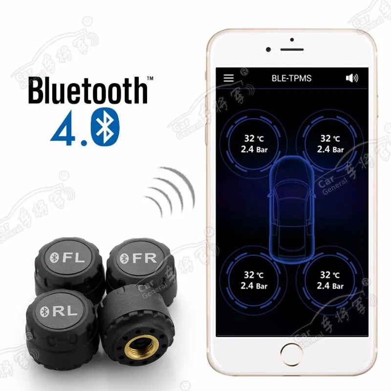 Blue Tooth Function App Mode For Cell Phone Smart Car Tpms Tire Pressure Valve Buy Tpms For
