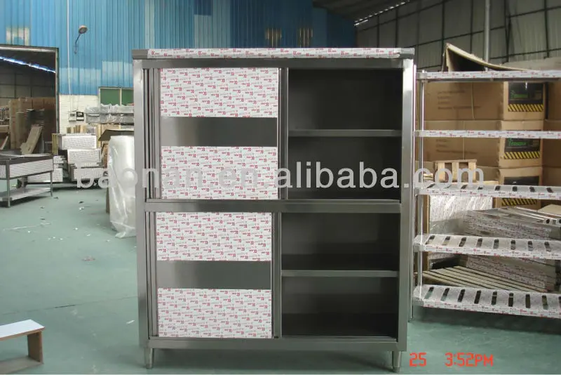 Restaurant Commercial Used Stainless Steel Kitchen Storage Cabinet With ...