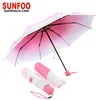 High quality 3 folds new design fancy girl umbrella