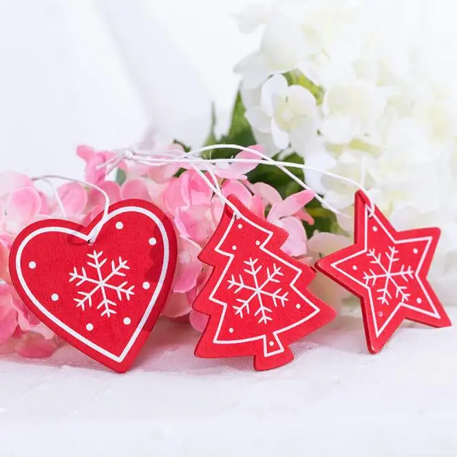 2018 New High Quality Cute China Make Christmas Tree Tin Decorations Handmade Fabric Felt Red Heart Star Shaped Door Ornaments Buy Christmas Tree