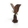 Custom made life size fiberglass eagle statue for outdoor garden decoration