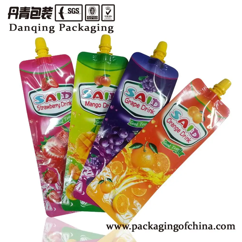 China DQ PACK colorful fruit juice beverage doypack for juice packaging