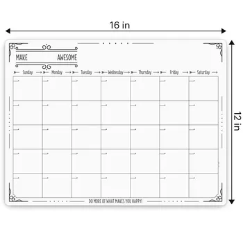 Refrigerator Magnetic Whiteboard Calendar Dry Erase Planner Monthly Chalkboard Calndar Buy Customized Whiteboard Planner Magnetic Calendar Magnet Board For Refrigerator Product On Alibaba Com