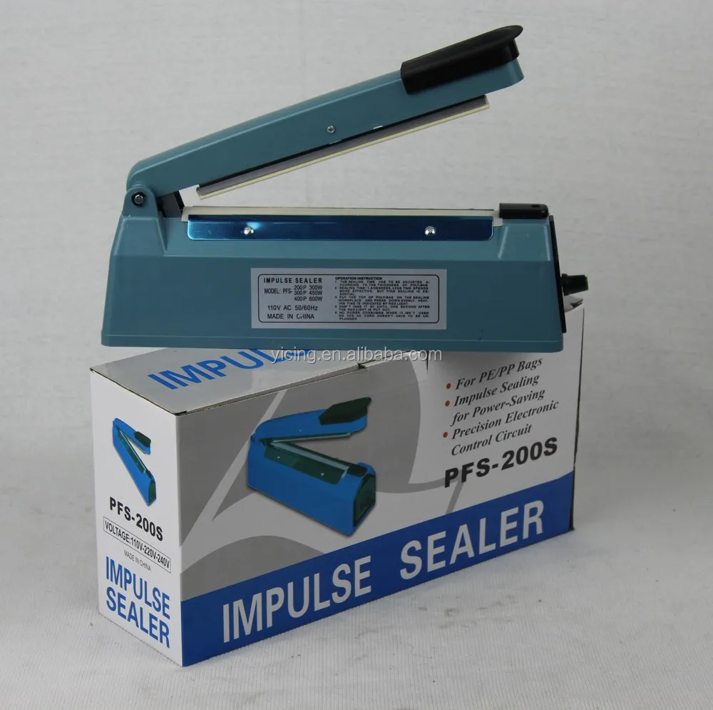 300w/450w/600w Hand Press Sealing Machine Plastic Cover Easy Operation Inpulse Sealer Portable