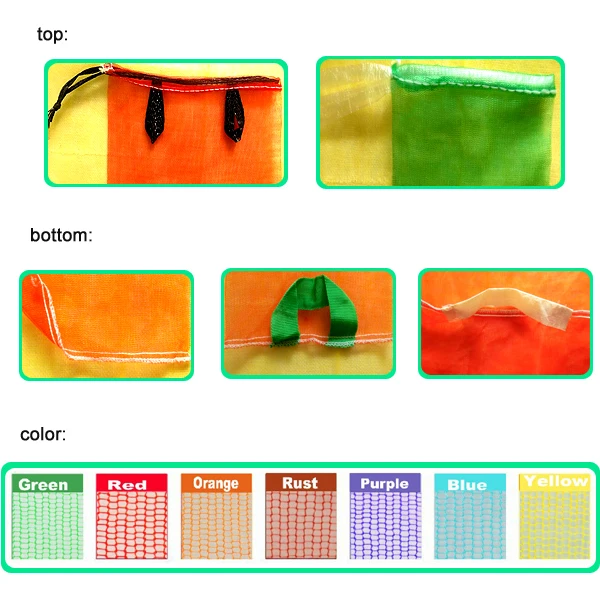 hdpe mono mesh bag small net bag for vegetables