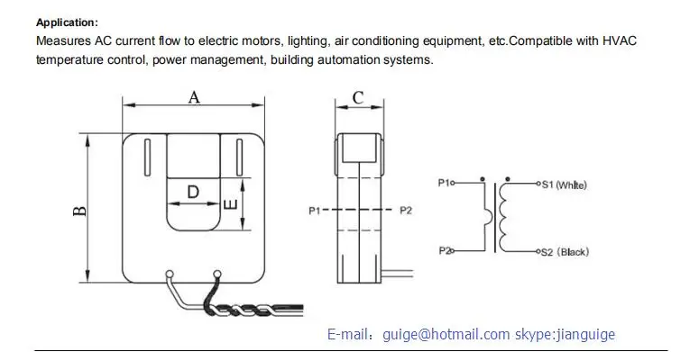 400a Sct-1250-400a/0.33v Split Core Current Transformer (ct) 1.25" Id 0 ...