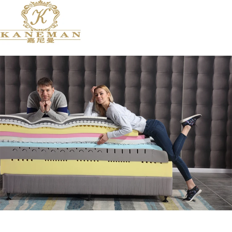 Home Furniture Compressed Roll Up Packing King Size Cool Gel Memory Foam Mattress Roll Up In Box