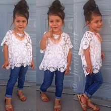 2015 new arrival girls clothing set lace dress suit coat + vest + jeans 3pcs/set suit fashion kids clothes Sling free shipping