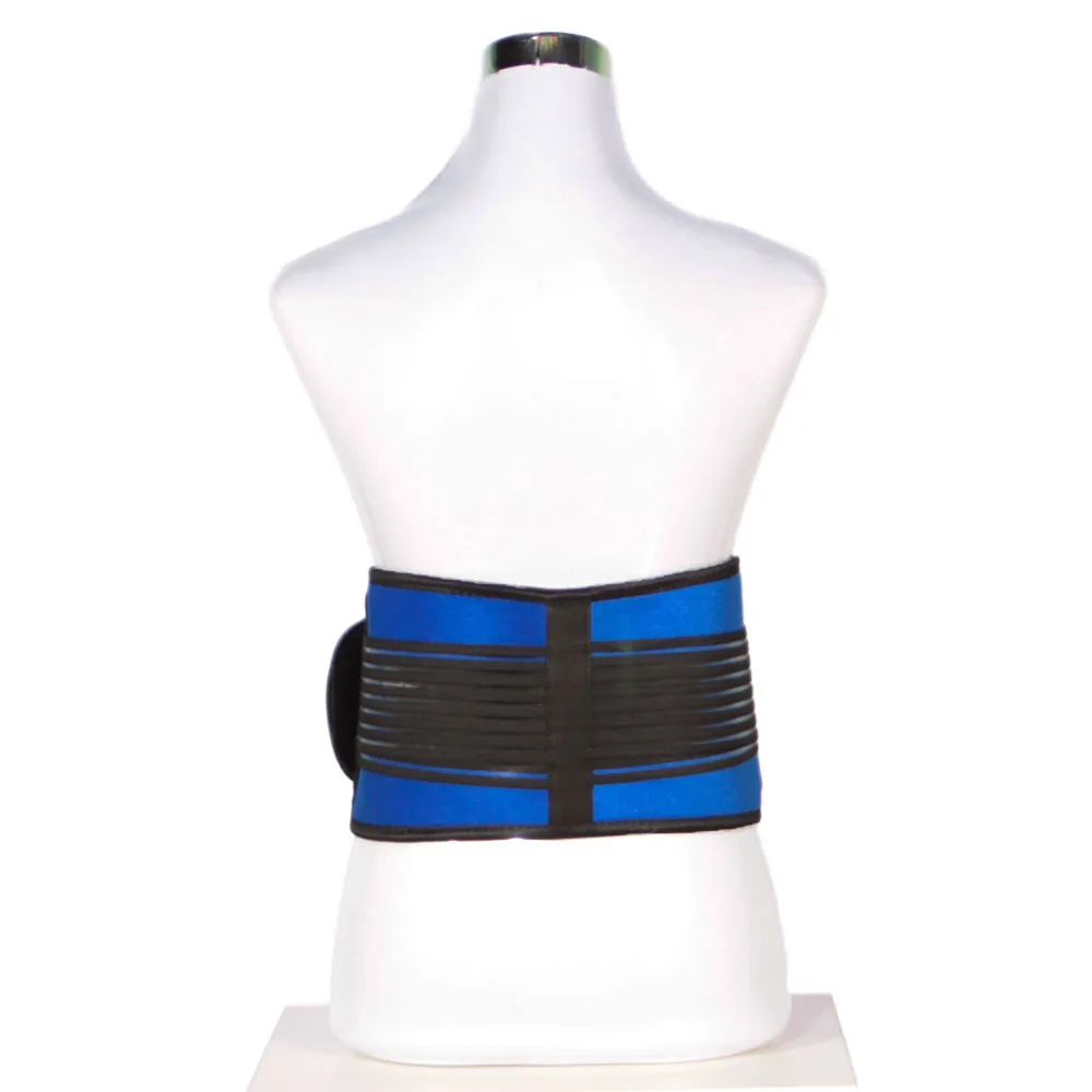 Hot Sale Blue Neoprene Elastic Lumbar Brace Adjustable Lower Back Brace