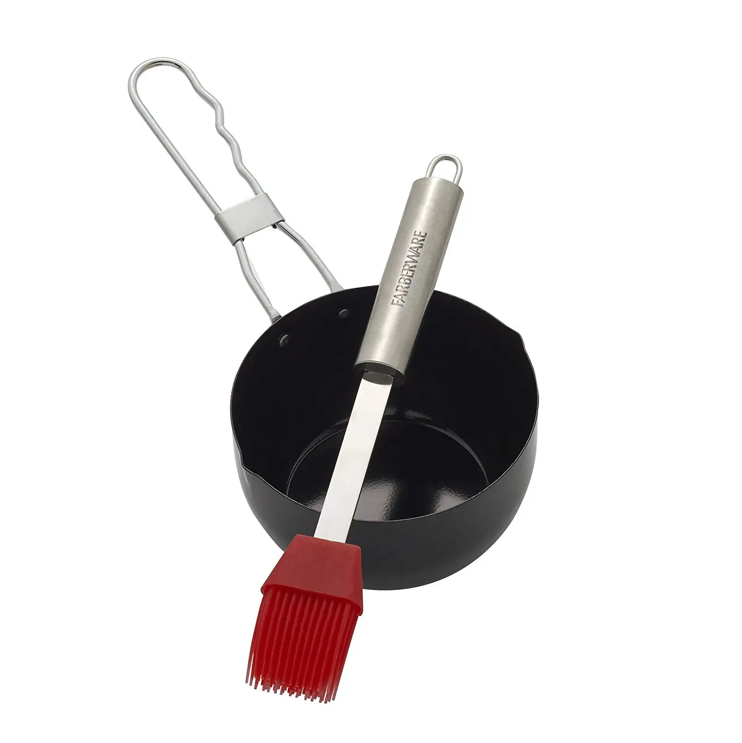 Buy Basting Brush Sauce Pot, Stainless Steel Basting Brush and Pot Set