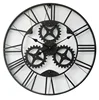 French style quartz analog type metal wall clock for living room