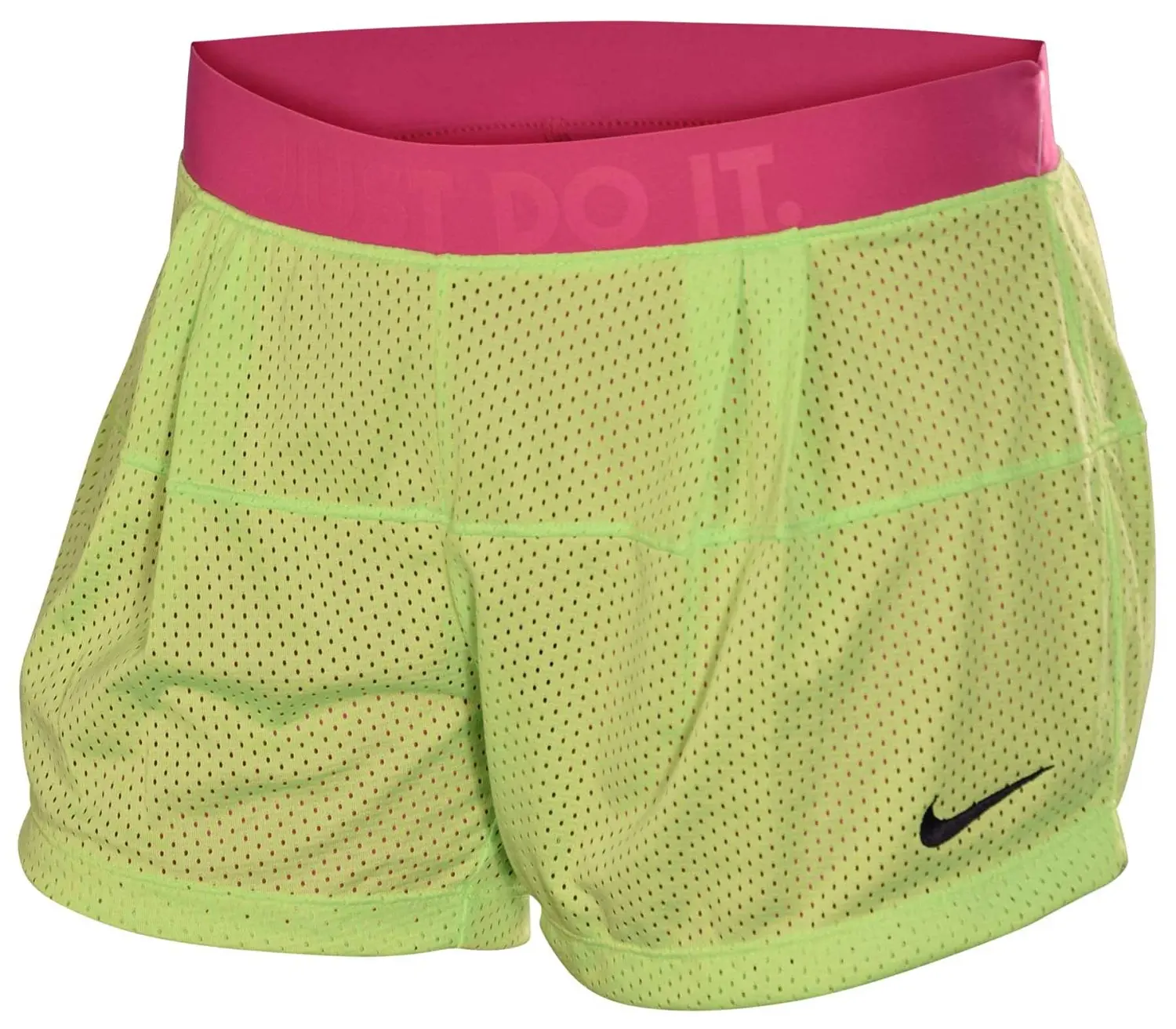 neon yellow nike shorts womens