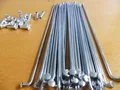 wholesale 100pcs lot Electric bicycle Bicycle Spoke Silver 10K 10G Diameter 3mm spokes Steel nipples Bicycle