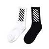 Custom knit design logo crew sox manufacturer socks Unisex Black Stripe Design teen tube socks