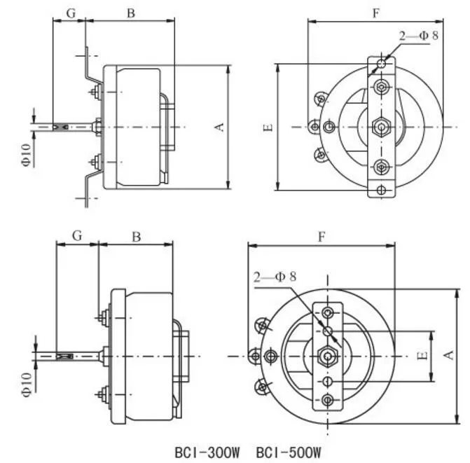 BC1 variable power resistor rheostat Round Disk Wirewound Adjustable Resistor 25W 50W 100W 150w 200W 300W