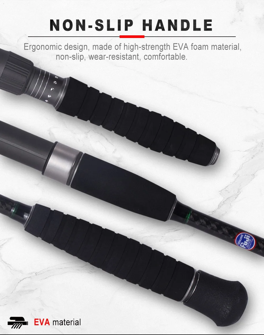 Carbon Casting Fishing Rod For Casting Jigging Rod 1.75m Hard Power Fuji Boat Pitch Fish Sea