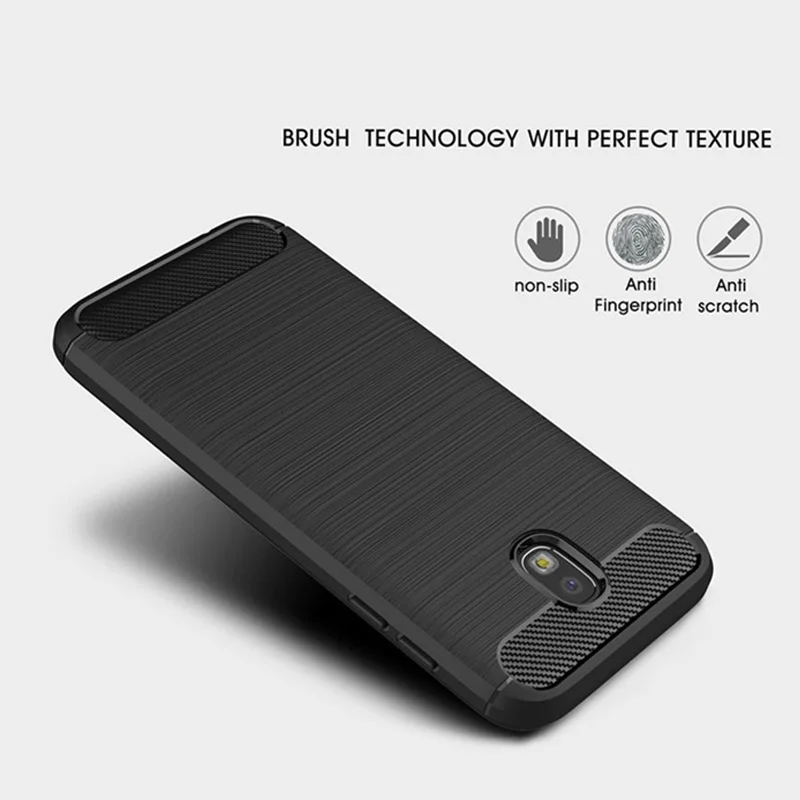 2017 New Arrival Carbon Fiber Tpu case For Galaxy J3 2017 J330 European Version soft cover