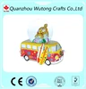 Custom made cute car design with turtle resin snow globe souvenir