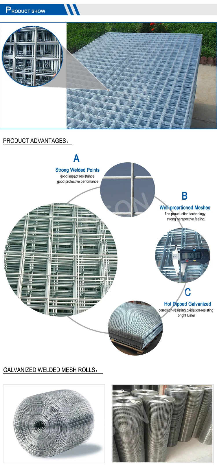 Yeson Cheap Gi Welded Wire Mesh Weight A252 A393 Buy Welded Wire Mesh