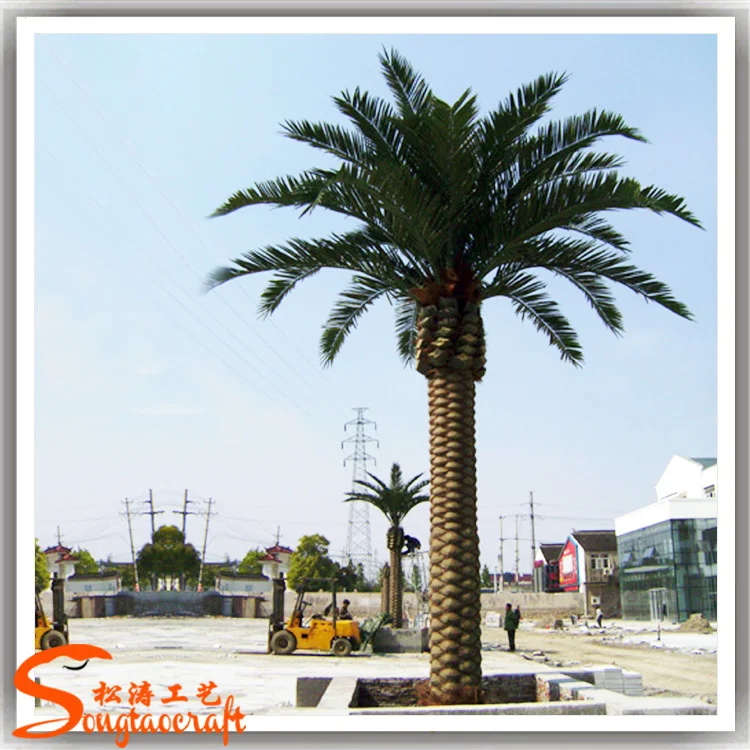 Life Size Artificial Palm Tree Leaves Decorative Metal Palm Trees