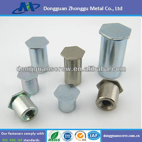 Stainless Steel Pressure Rivet Self Clinching Pem Stud Nut Standoff