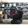 Outdoor Amusement Park Decorative Artificial Life Size Animatronic Head Dragon