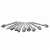 10 Pieces 1/8 HSS Routing Router Drill Bits Set Carbide Rotary Burrs Tools Wood Stone Metal Root Carving Milling Cutter