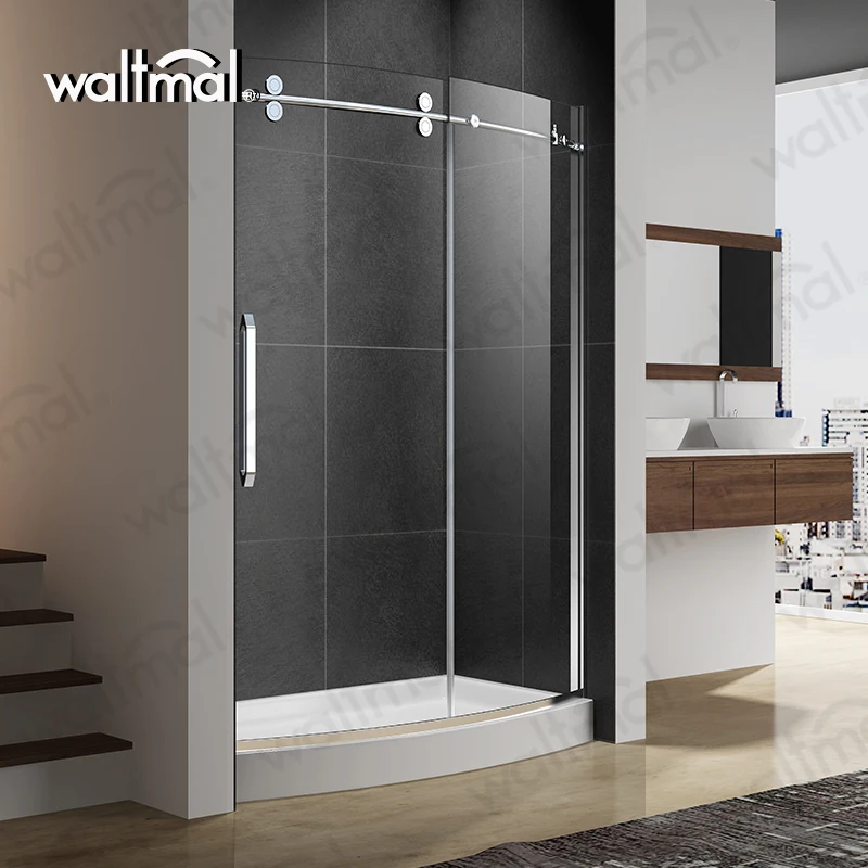 2018 High Quality 304 Stainless Steel And Curved Tempered Glass
