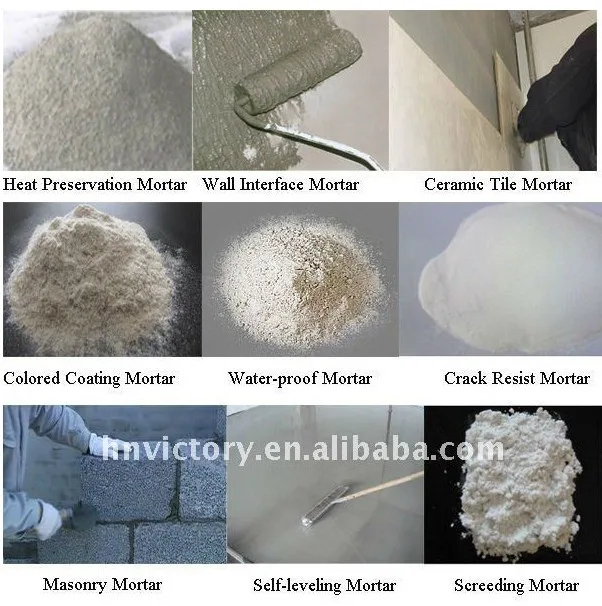 Low cost continuous tile adhesive dry construction mixture mortar mixer