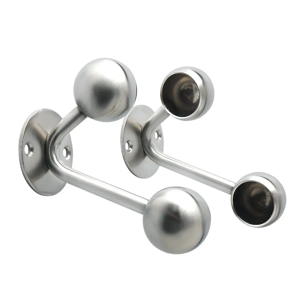 1, Satin Nickel M7190 Sturdy and Solid Center Closet Rod Support