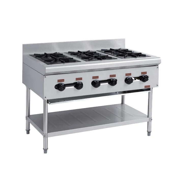 K217 6 Burners Big Gas Stove With Under Shelf Buy Big Gas Stove,6