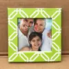 Green frame photo, Mat paper frame, 2x2" table craft