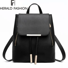 font b Women b font Backpack High Quality PU Leather Mochila Escolar School font b