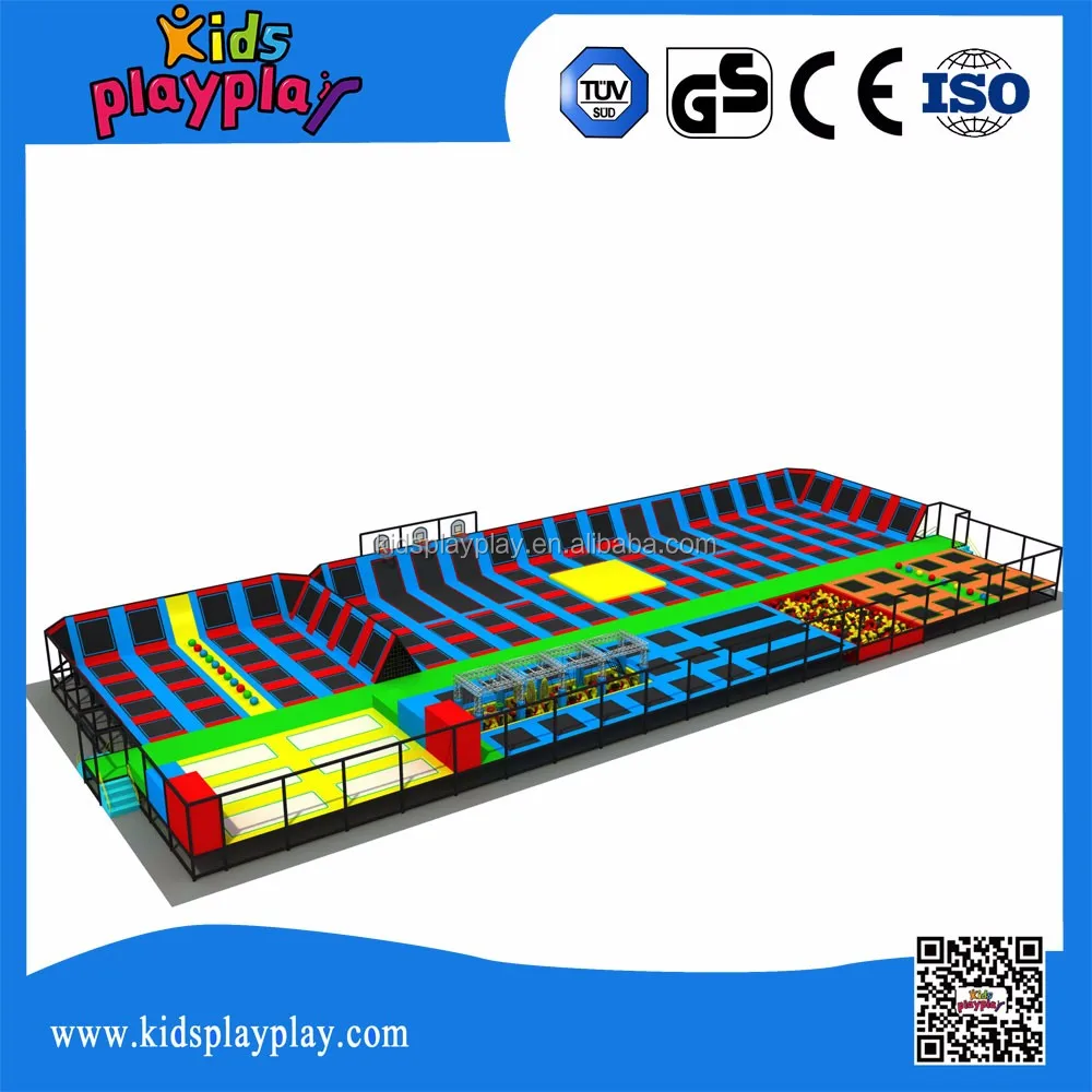 Continuous Jumping Mats With Foam Pit And Dodgeball Diversed Games