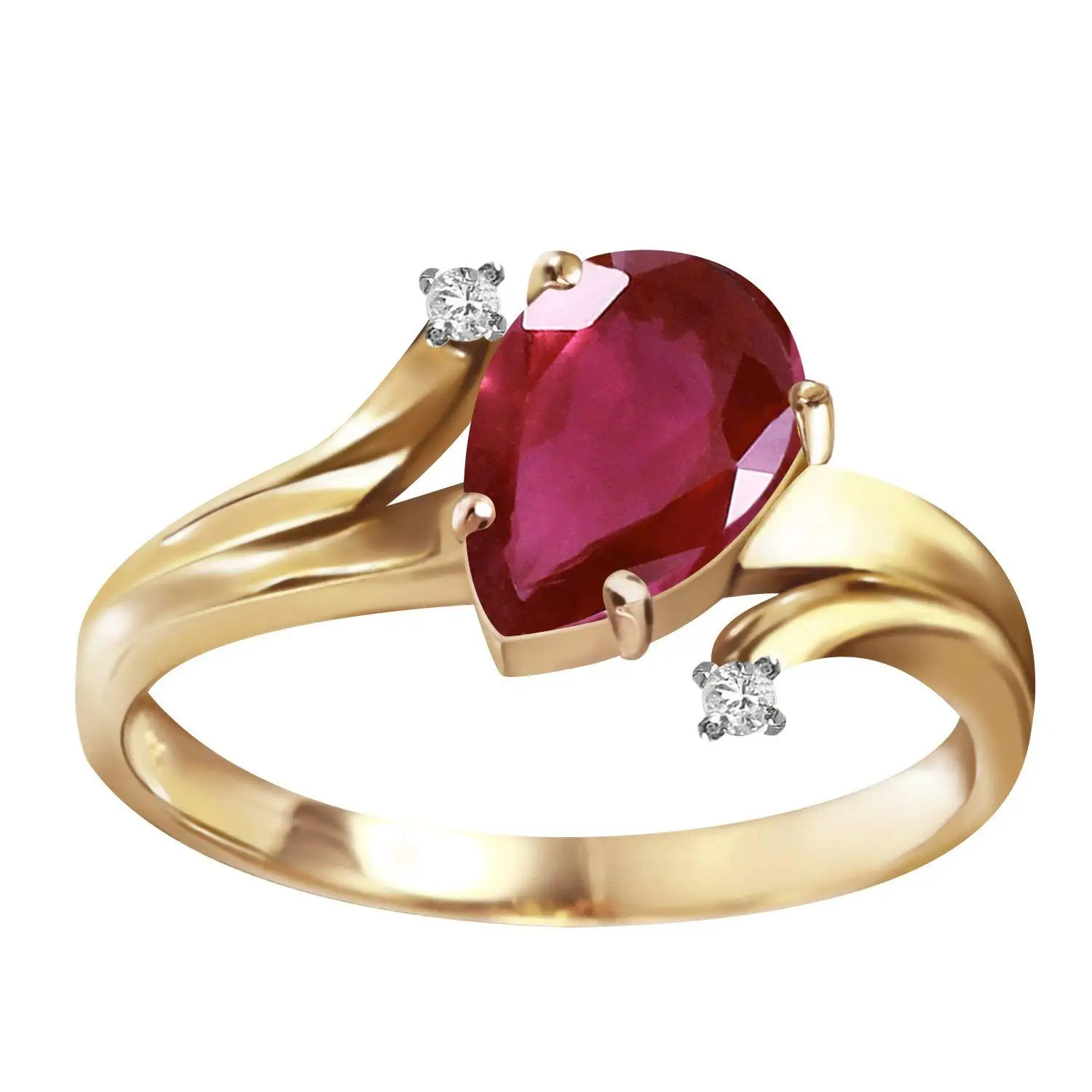 ring settings for pear shaped stones