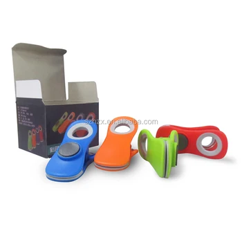 4 Pack Strong Plastic Magnetic Clips 